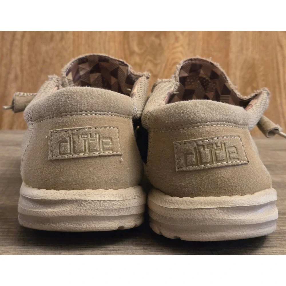 Hey Dude Wally Sox Slip On Shoes Mens Size 10 Beige